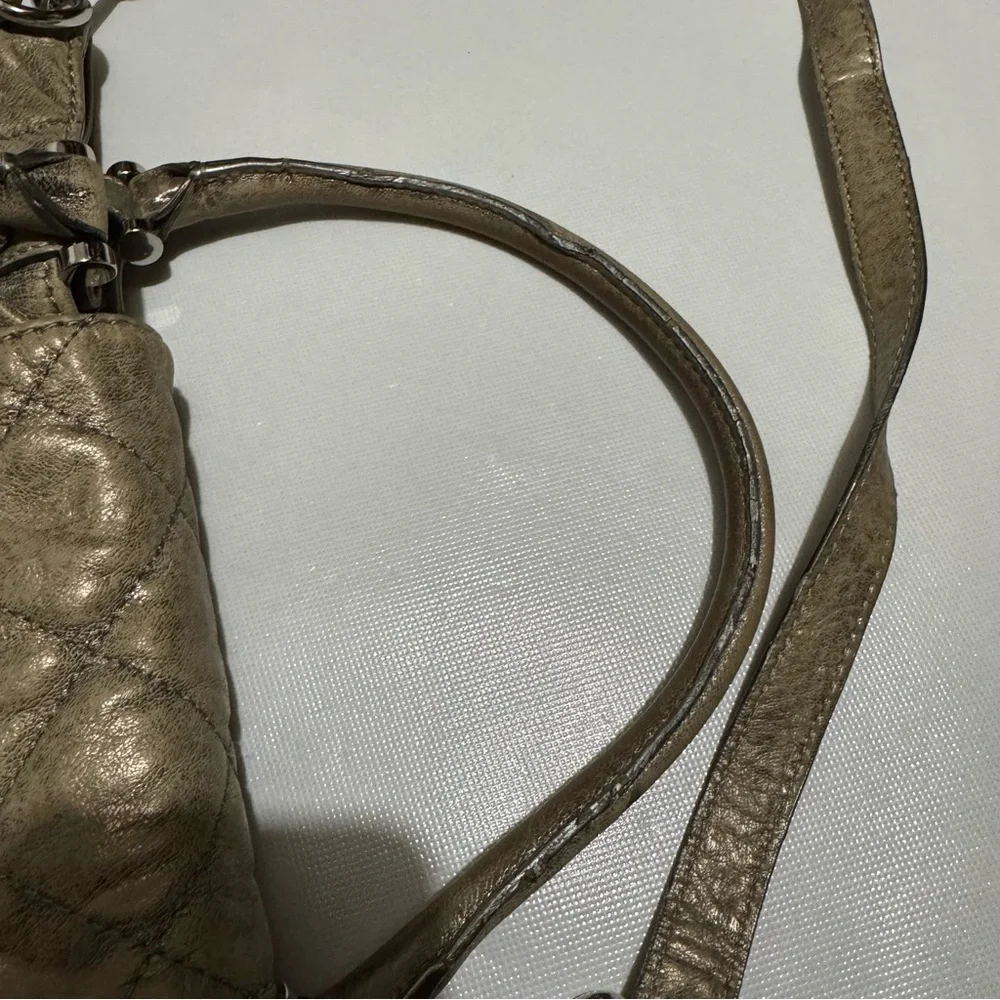 Michael Kors Large Fulton Quilted Leather‎ Tote Bag Purse Nickel Gun Metal